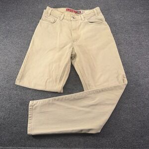 Vintage Levis Silver Tab Jeans Mens 32x34 Loose Fit Skater Denim 1995 Beige EUC